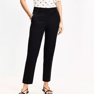 LOFT Black Straight Leg Riviera Pants